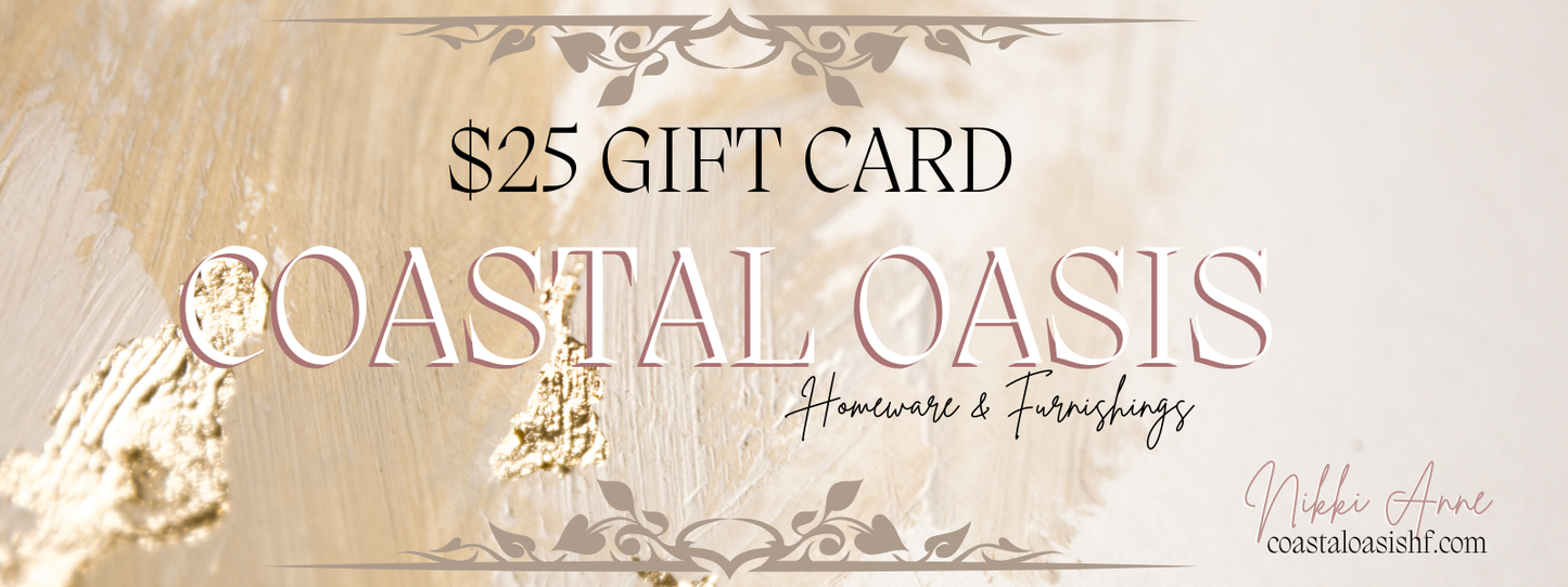Luxury Coastal Oasis HF Gift Cards for Home Decor Gifts
