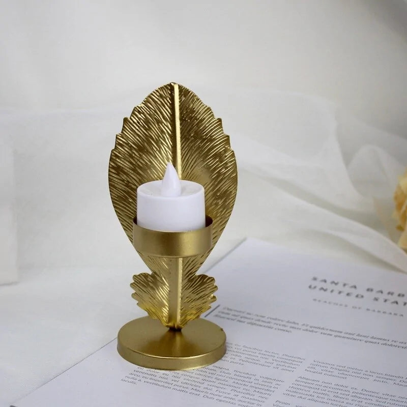 Nordic Design Iron Candlestick Holder