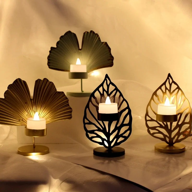 Nordic Design Iron Candlestick Holder