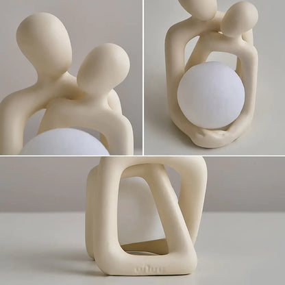 Nordic Couple Statue Lamp