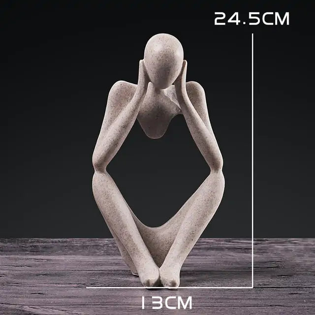 Luxury Nordic Minimalist Art Thinker Statue (1 Piece)