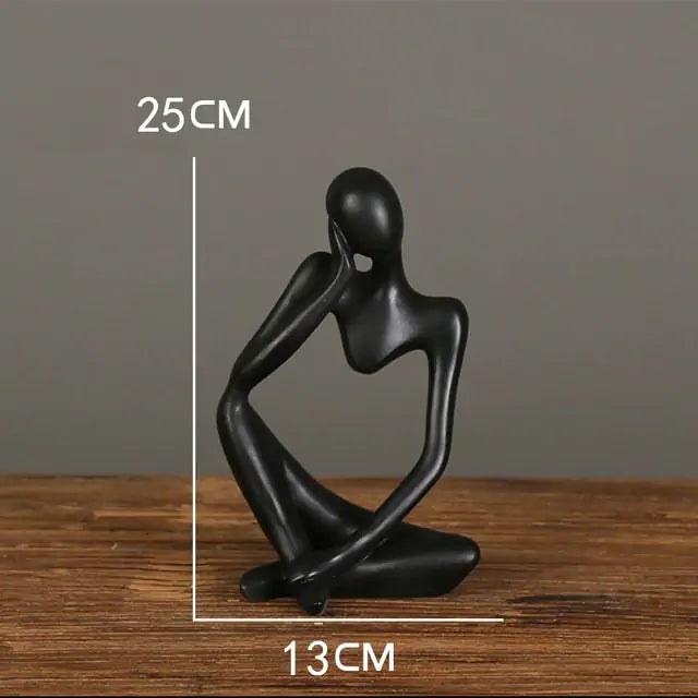 Luxury Nordic Minimalist Art Thinker Statue (1 Piece)