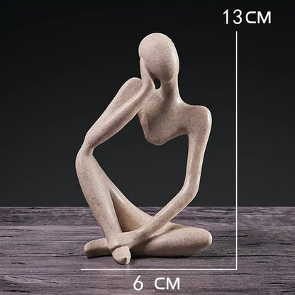 Luxury Nordic Minimalist Art Thinker Statue (1 Piece)