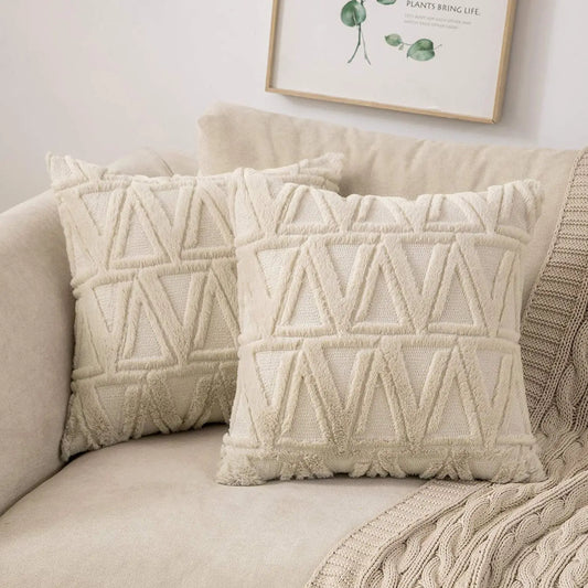 Plush Faux Fur Nordic Pillow Cover