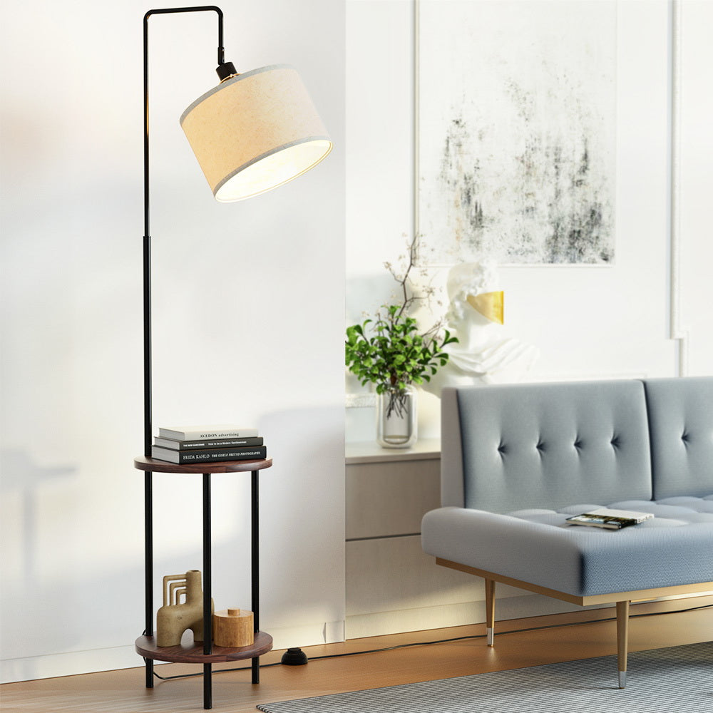 LED Floor Lamp - 2 Tier Shelf