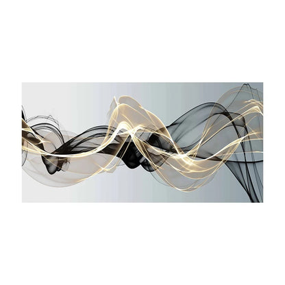 Nordic Luxury Ribbon Abstract Art Canvas