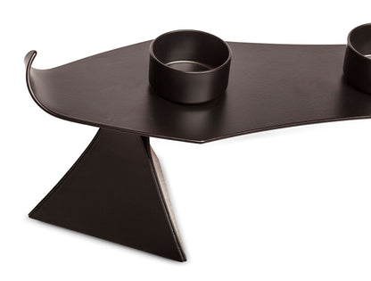 Modern Black Metal Harbour Style Tea Light Candle Holder