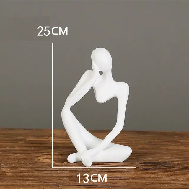 Luxury Nordic Minimalist Art Thinker Statue (1 Piece)