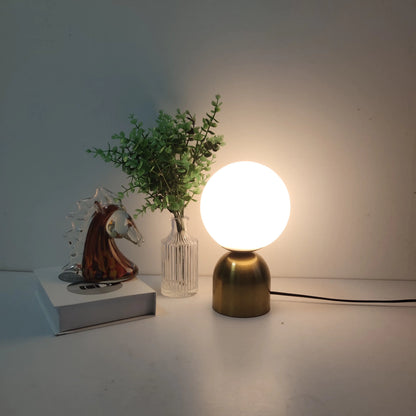 Modern Nordic Glass Ball Brass Table Lamps