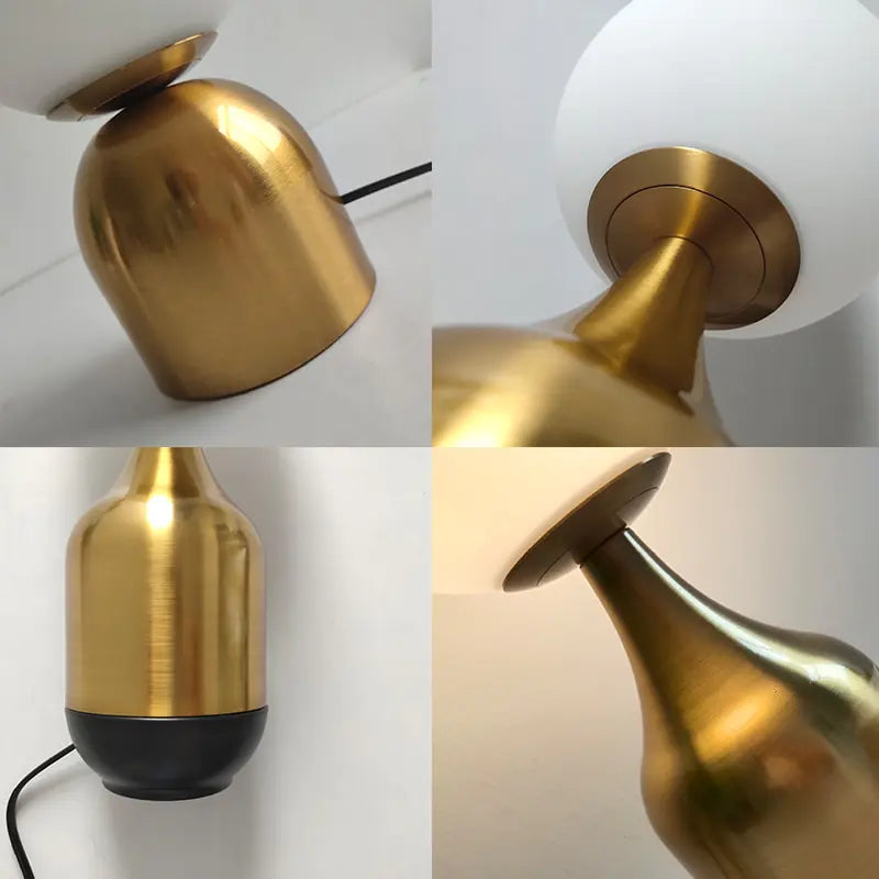 Modern Nordic Glass Ball Brass Table Lamps