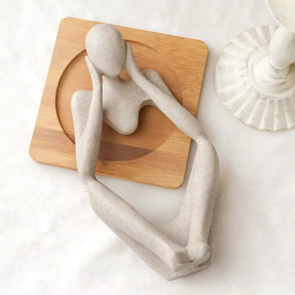 Luxury Nordic Minimalist Art Thinker Statue (1 Piece)