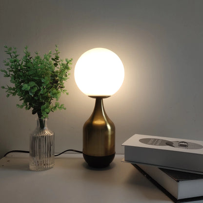 Modern Nordic Glass Ball Brass Table Lamps